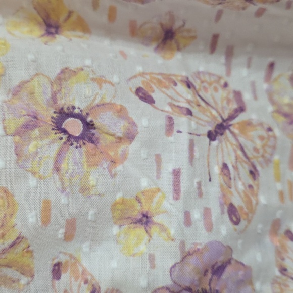 VTG NWT National Womens Robe Housecoat Butterflies Floral Front Zip Pockets 3X - Picture 6 of 14